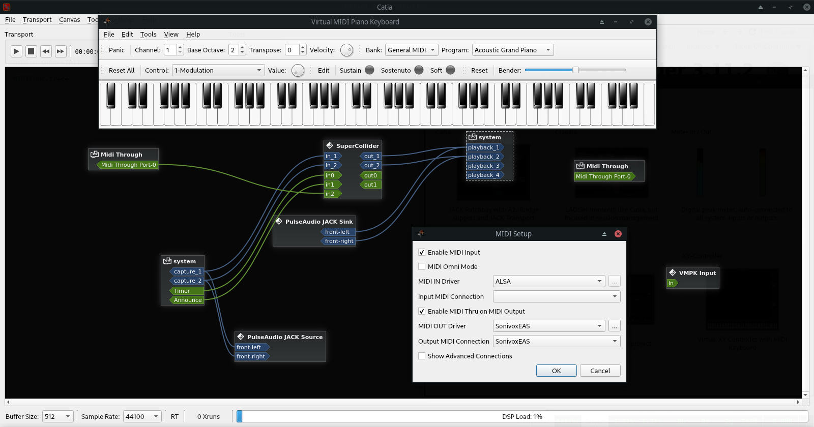 VMPK. Virtual MIDI Piano Keyboard