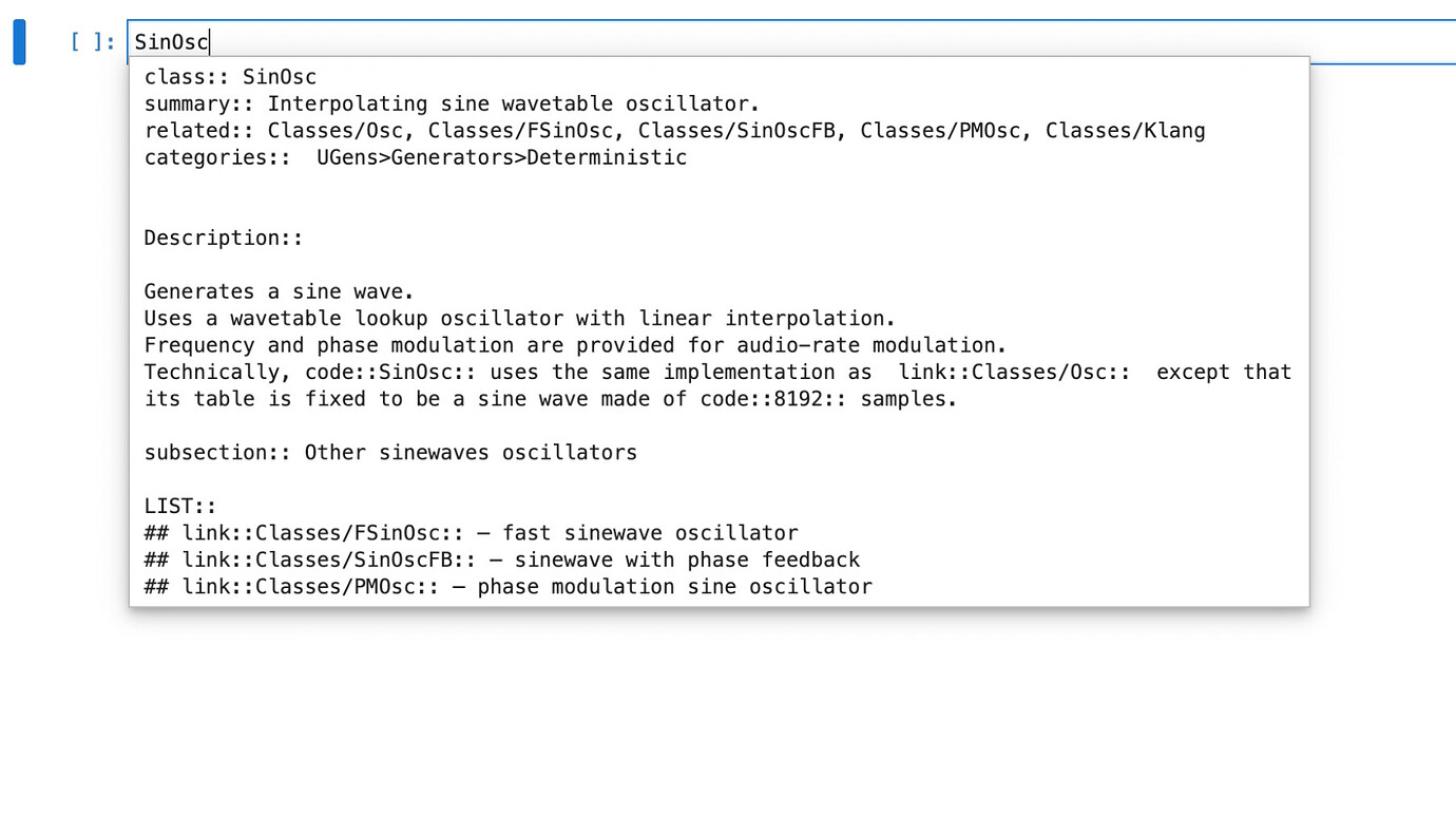 Sc_kernel SuperCollider / sclang kernel for Jupyter Libraries and